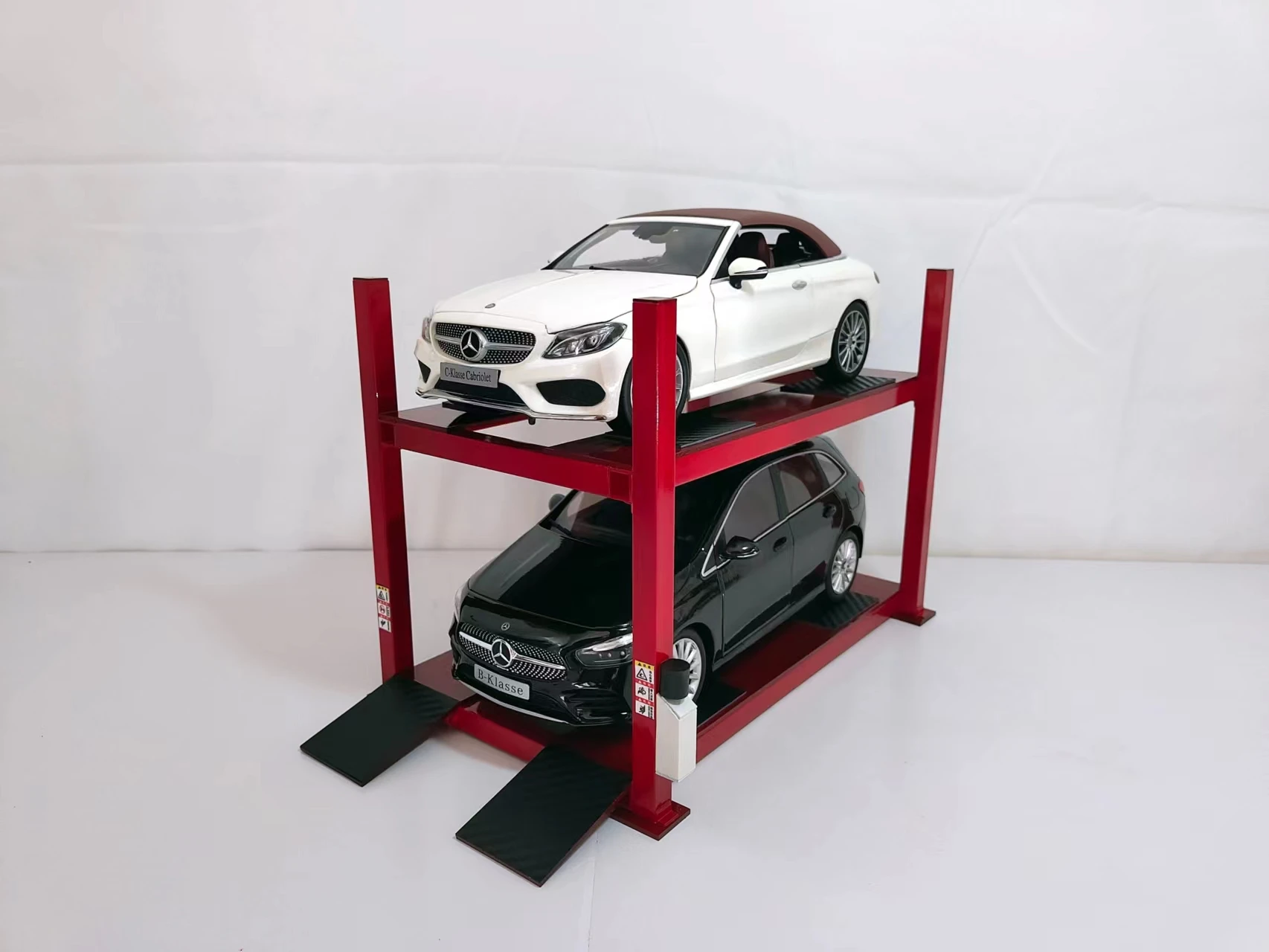 Model Car Diorama Lift 1:64 1:43 1:24 1:18 Double Single Deck Elevator Garage Repair Station Stand For Simulation Vhicle Static