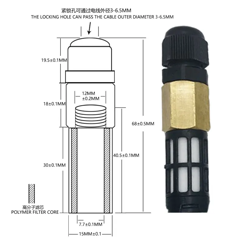 5pcs Temperature Sensor Plastic Cover Waterproof Temp Humidity Case Shell Housing DHT SHT20 SHT10 SHT11 SHT30 SHT31 SHT35 AM2321