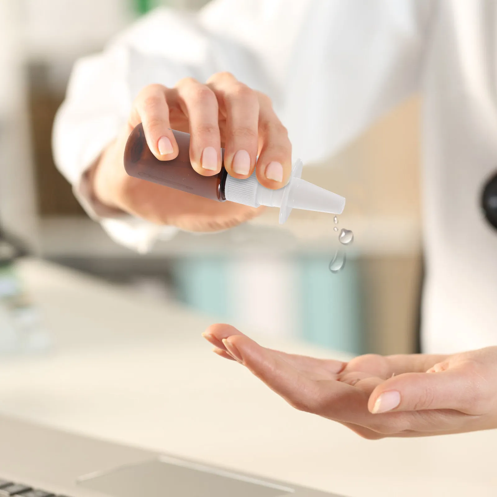 

20 шт. пустых флаконов для назального спрея, 20 мл, дорожные контейнеры, многоразовые, герметичные, портативные дозаторы для парфюмерии для женщин и мужчин