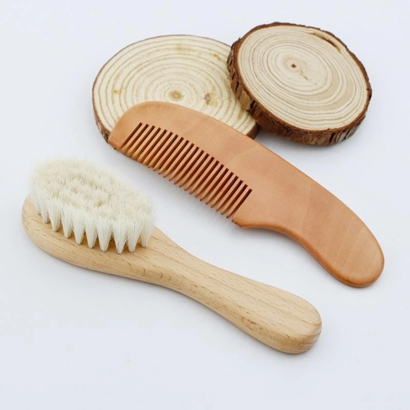 

M76C Infant Bristle Brush Baby Hair Styling Comb Toddler Hair Brush Head Massager