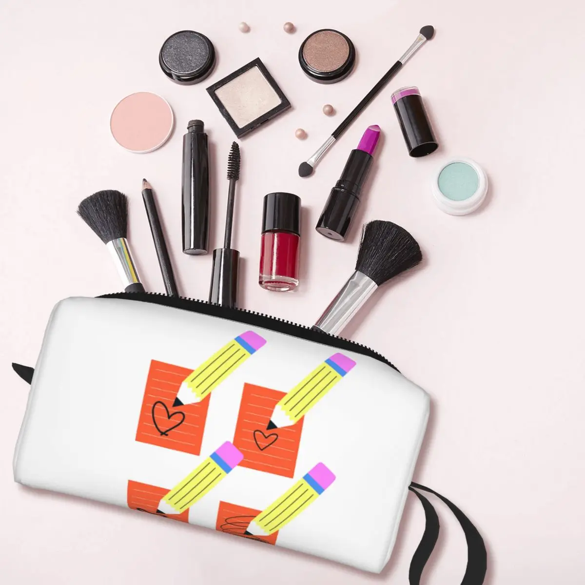 Mulheres de grande capacidade Mmural Art Eldridge Cosmetic Bag, Maquiagem Case, Beleza Armazenamento, Higiene Pessoal Sacos, Dopp Kit Box, Perfeccionismo, Rua