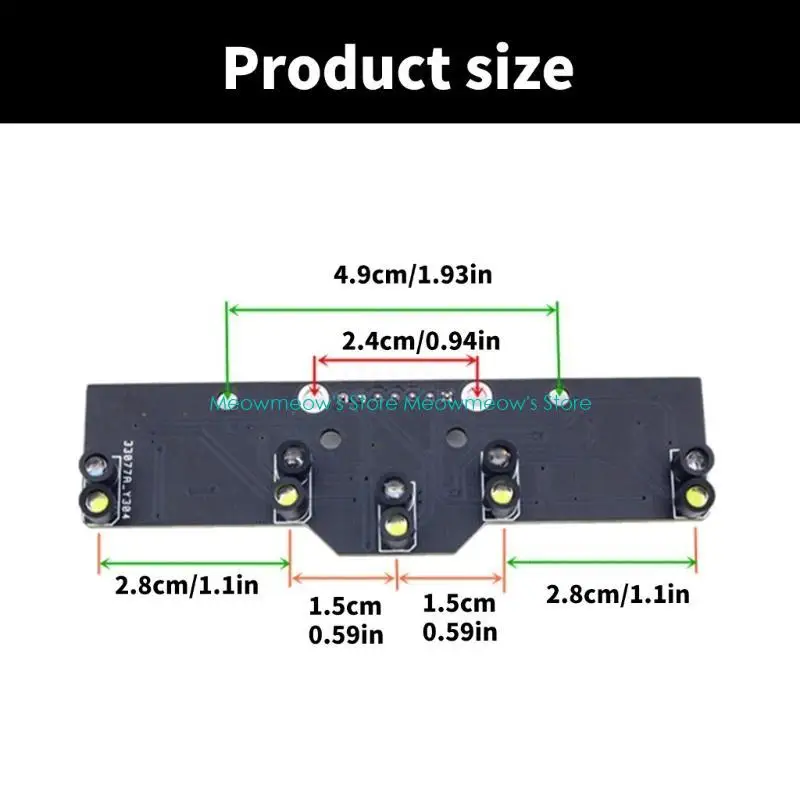 W91A 5Channel Digital Tracking Sensors ، 5Channel Gray Line Patrol Module for Robotics