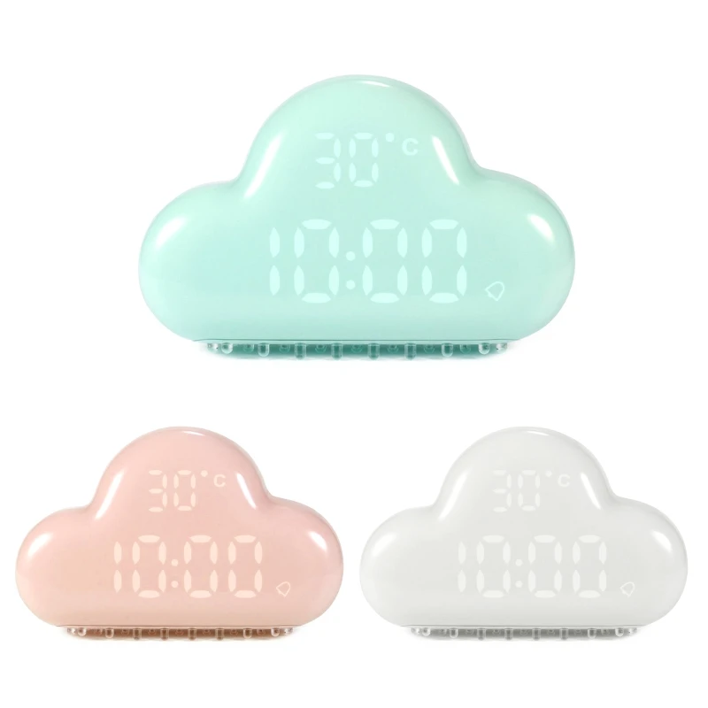 

for Creative Mini Clouds Clocks Digital Home Desktop Clocks for Time Temperature Drop shipping