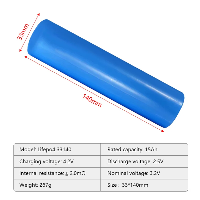 EV 33140 3.2V 15AH 20Ah Zylindrische Lithium-Ionen-Batterie