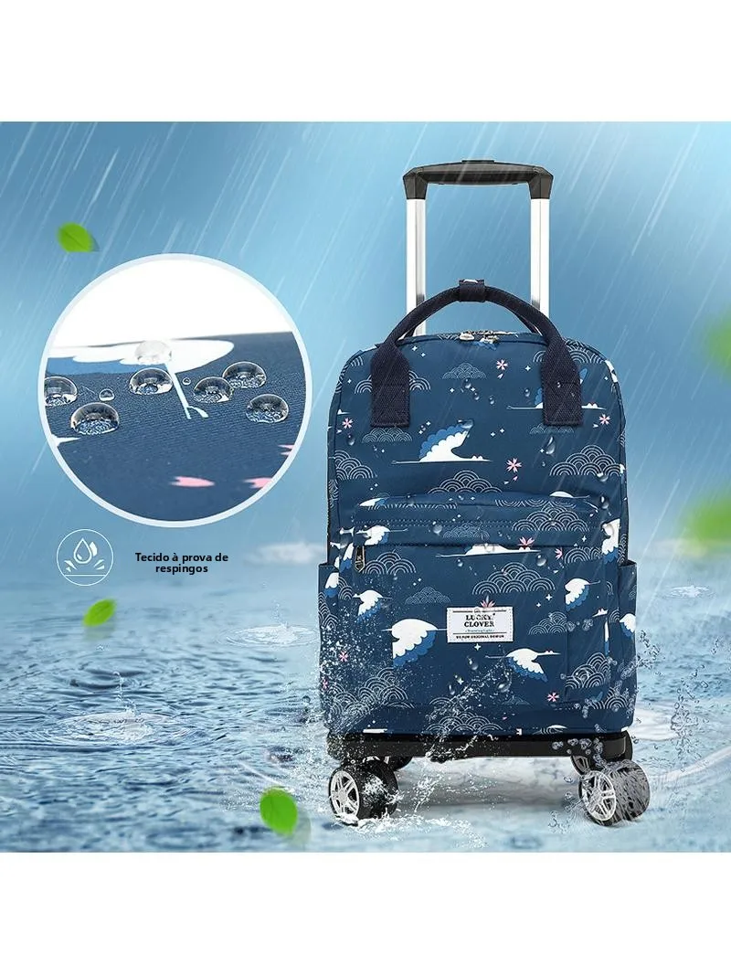 lightweight-urban-simple-style-16-inch-wheel-spinner-backpack-handheld-bag-travel-pull-rod-double-shoulder-bag-luggage-pack