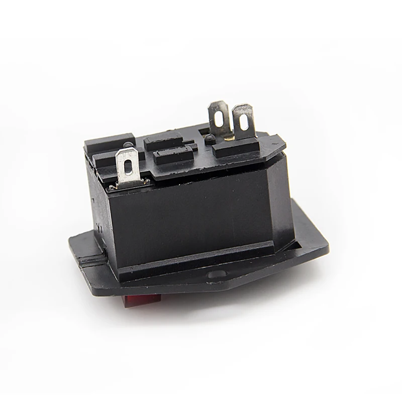 1pc AC Power Socket With KCD3 Rocker Switch 10A 250V Red LIght ON/OFF With 10A Fuse AC Power Cord Inlet Plug Socket