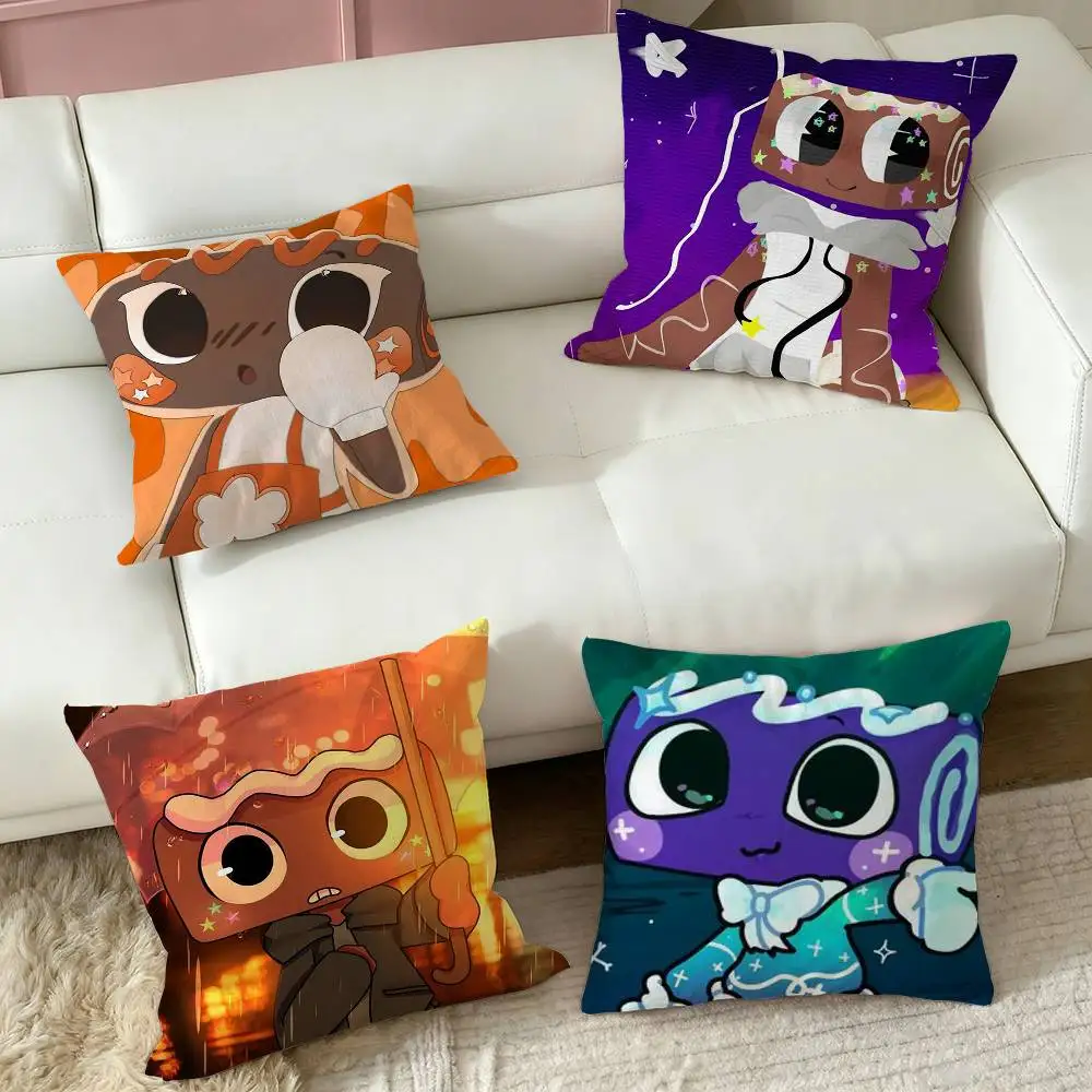 Game Cosmo DandyS World  Square Double-Sided printed Pillow Case Bedroom Bedside Pillow Sofa Cushion Cover