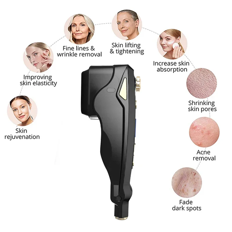 Mini Hifu Facial Lift Beauty Machine Skin Tightening Wrinkle Reduction Ultrasonic Skin Care Equipment Electrodermabrasion Device