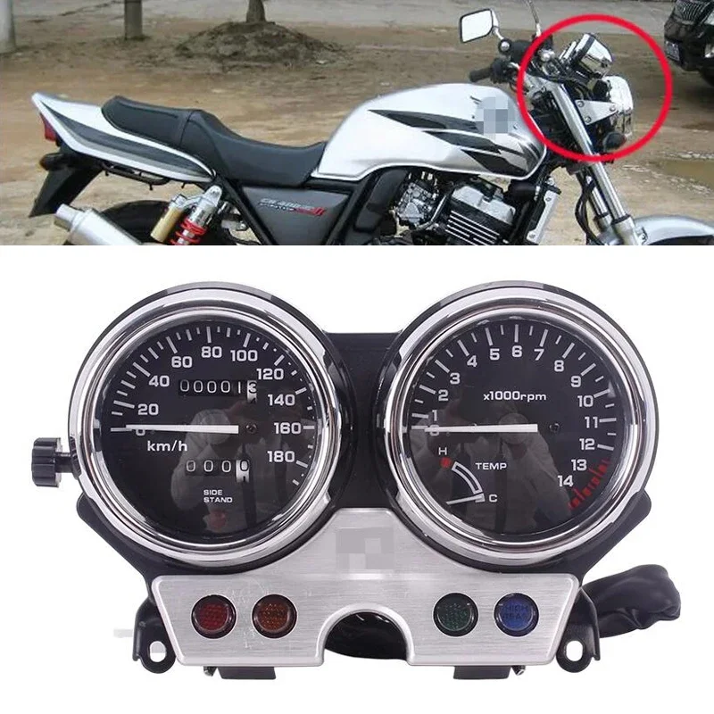 

Motorcycle Gauges Cluster Speedometer Tachometer Meter Odometer Instrument Assembly For Honda CB400 CB400SF NC31 1992-1994