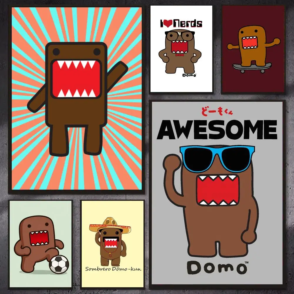 Cartoon Characters-Domo-kun Poster PP Wall Decor Posters Celebrity Art Prints Aesthetic Wall Art Bedroom Office Home Gift