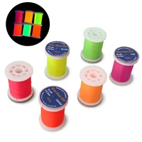 Aventik UV Fluo Fly Tying Thread 72D-290D Hilo de cuerpo estándar trenzado (3/0, 6/0, 8/0) Material de atado de moscas para moscas de pesca