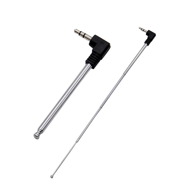 1pc 3.5 mm Signal Booster Retractable FM Radio Antenna Aerial for Mobile Phone Male Jack External Antenna