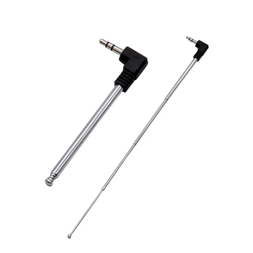 Imagen 2 del producto 1 unidad de amplificador de señal de 3,5mm antena de Radio FM retráctil aérea para teléfono móvil antena externa con conector macho