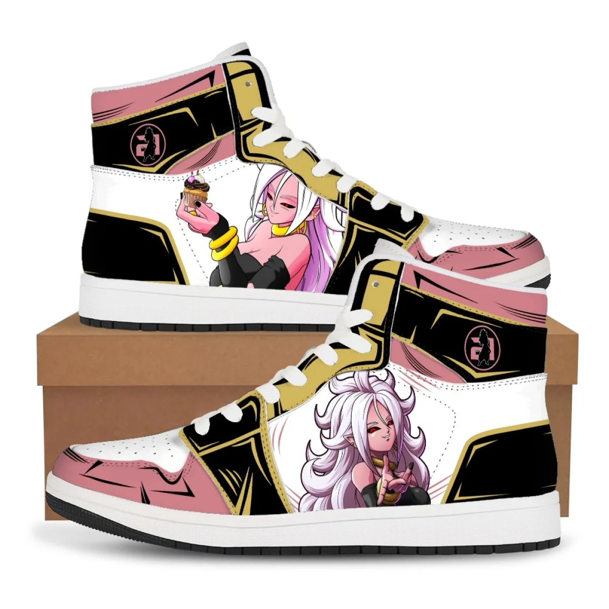

Dragon Ball Z Son Goku High-Top Basketball Sneakers Anime Egeta Custom Shoe Cartoon Print Casual Shoes Men Women Birthday Gift