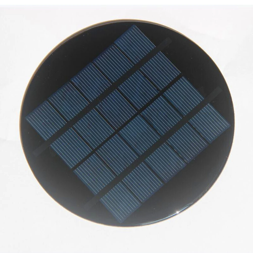 

Solar Panel 120mm Round Solar Panels 1.1 W 5 V Lightweight Polycrystalline Silicon Panels Efficient High-Quality