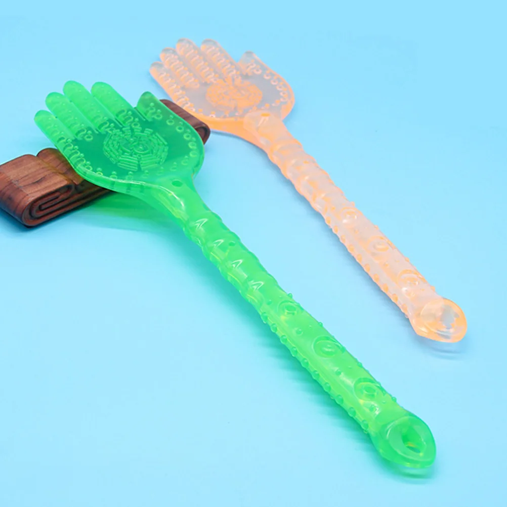 

2Pcs Palm Slapping Board Thickened Acupoint Massager Silica Gel Body Meridian Pat Tool Stimulate Points Portable Back Massager