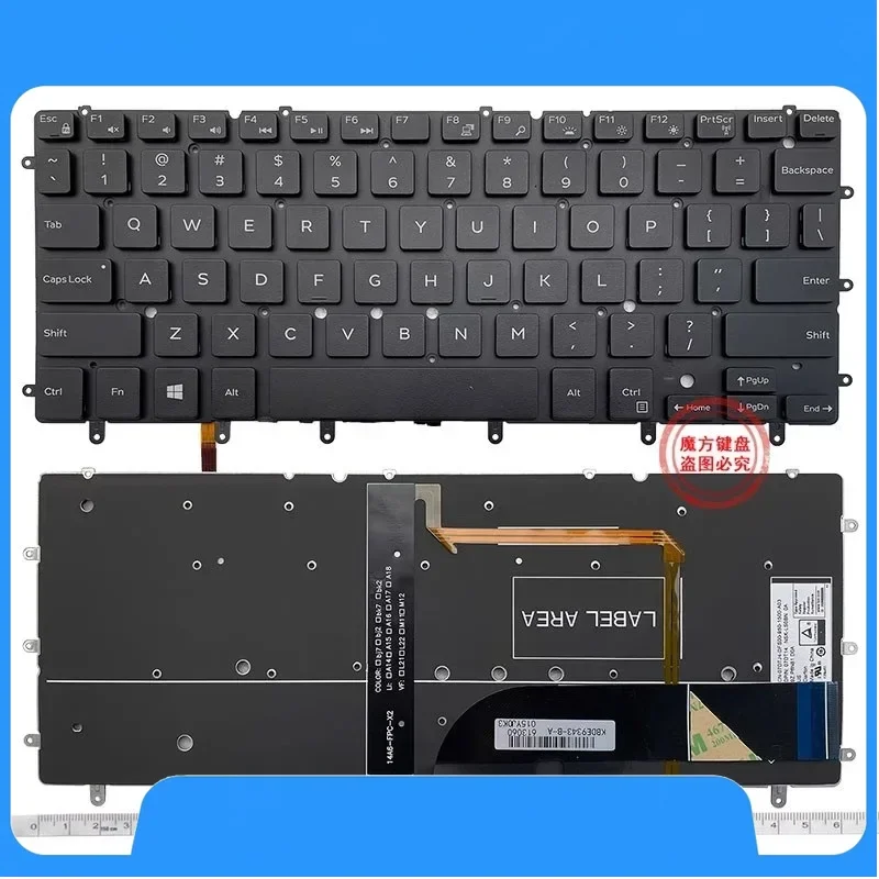 New US Keyboard For DELL XPS 13 9343 9350 9360 15BR N7547 N7548 Keyboard P54G P41F English Keyboard