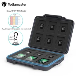Yottamaster B7-3 Shockproof Memory SD Card Storage Case Anti-static Waterproof TF/SD/CF/Micro SD Card Memory Card Storage Box