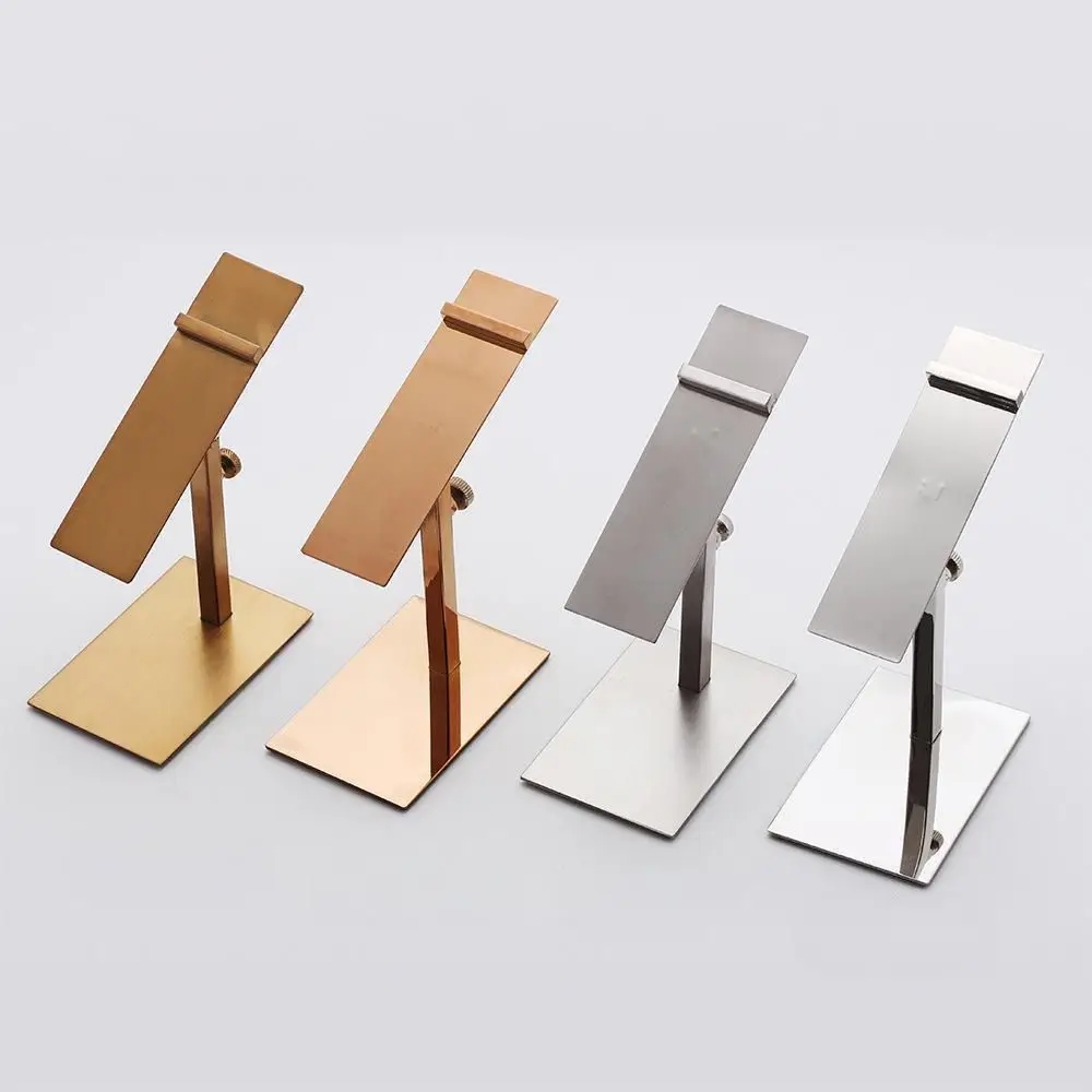 

Adjustable Shoe Display Rack Space Saving Orderly Organization Shoe Slots Shelf Stainless Steel Shoes Display Accessories