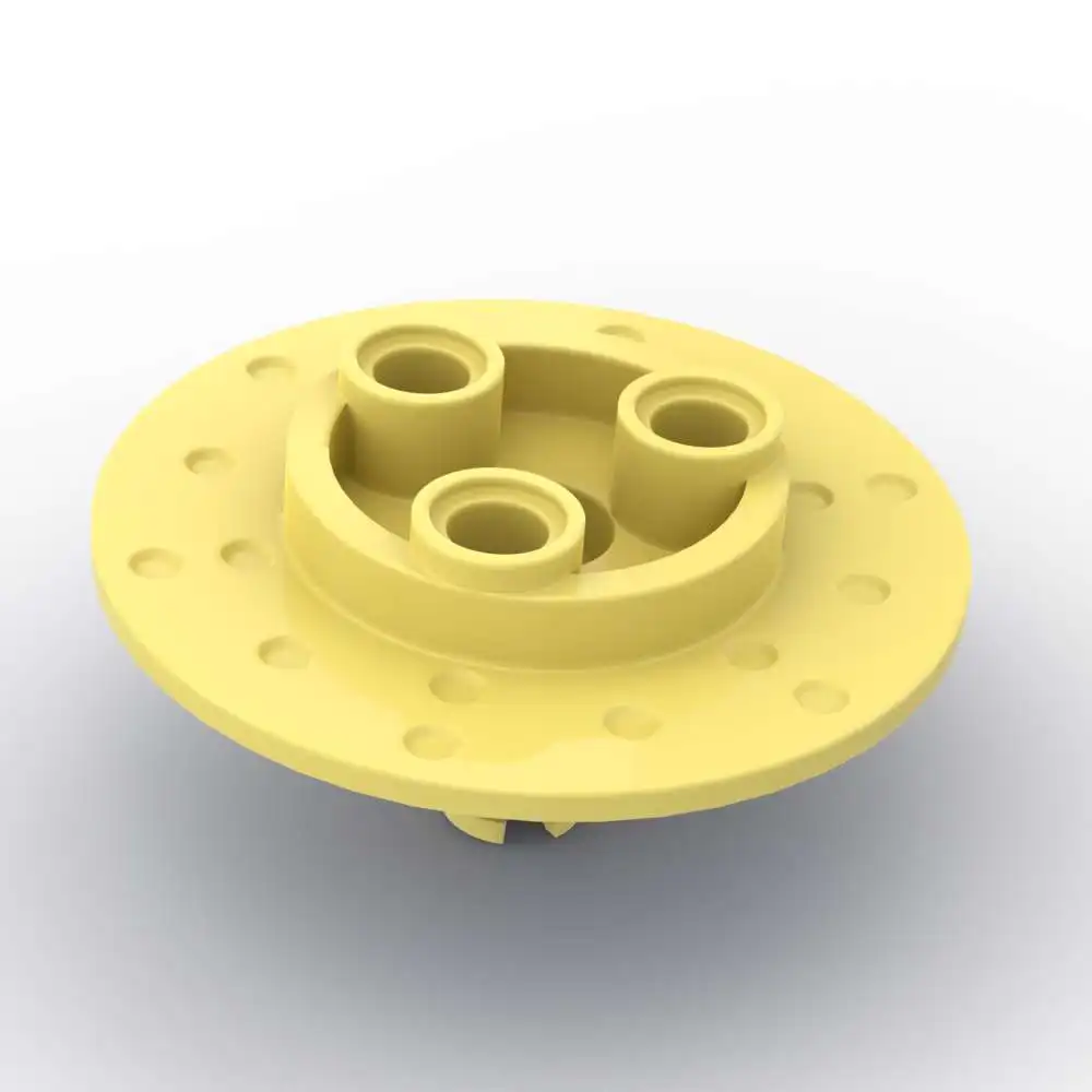 

MOC, 1 шт., часть кирпича, 35189, ступица рулевого колеса, набор строительных блоков, 3 отверстия для булавок, круглая обучающая игрушка из частиц, подарки на день рождения для детей