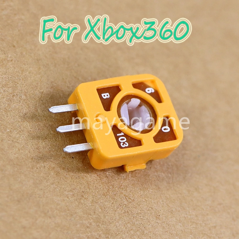 20pcs New For Xbox360 3D Analog Joystick Sensor Thumb Stick Yellow Potentiometer For Microsoft Xbox 360