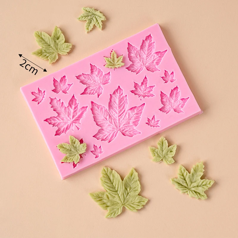 Various Leaves Maple Leaf Silicone Molds For Cake Decoration Tools DIY Chocolate Resin Molds For Fondant Kitchen Baking Supplies