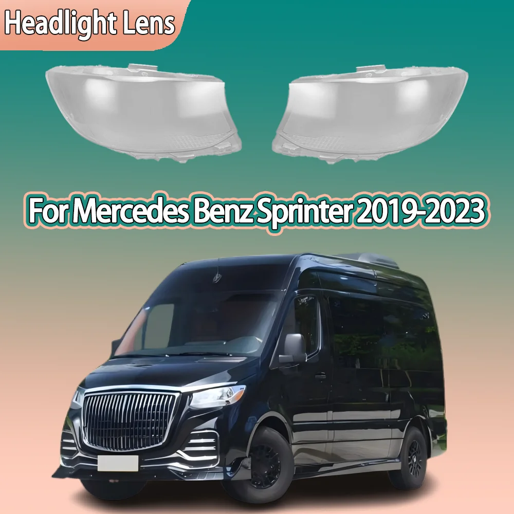 For Mercedes Benz Sprinter 2019 2020 2021 2022 2023 Headlamp Cover Headlight Shell Lens Plexiglass Transparent Lampshade