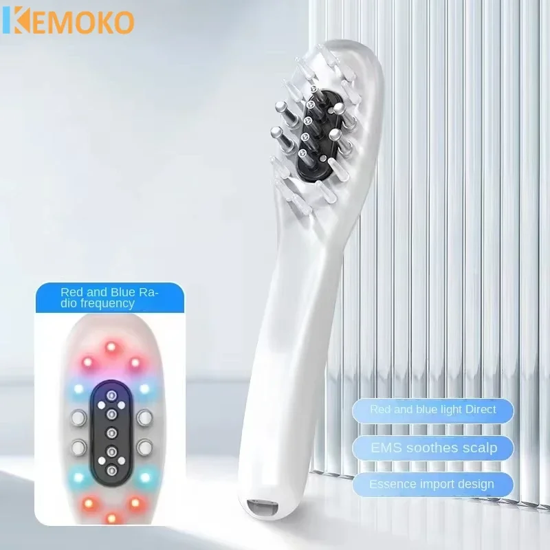 

Electric Hair Growth Comb Medicinal EMS Scalp Massage Comb LED Light Therapy Micro-current Anti-Hair Loss Vibration RF Massage