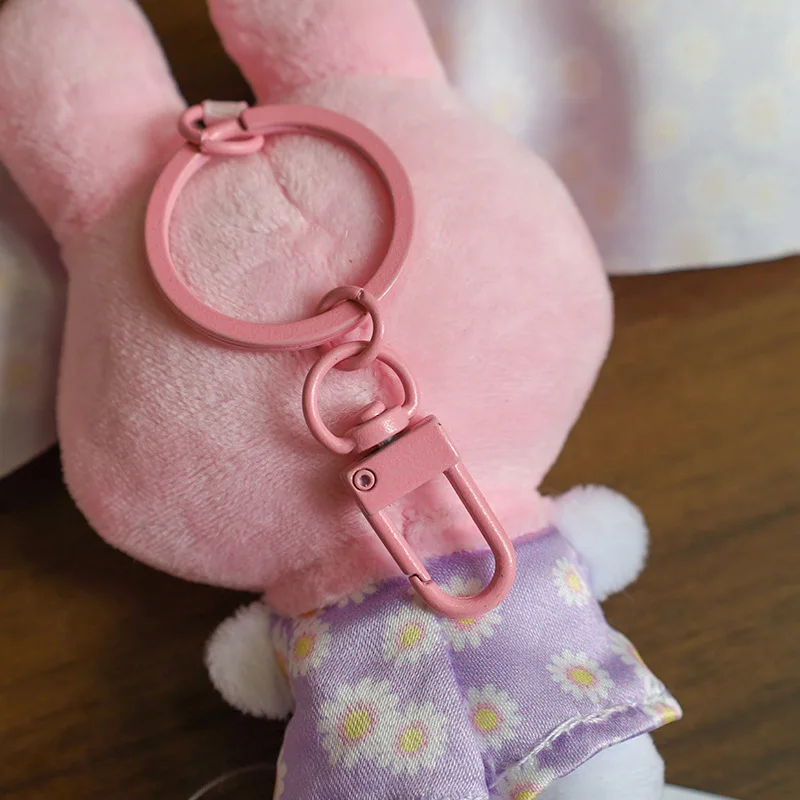 Sanrio My Melody Kawaii Cartoon Plüschtier Schlüsselanhänger Niedlicher 50. Jahrestag Rucksack Anhänger Dekoration Mädchen Geburtstag Kreatives Geschenk