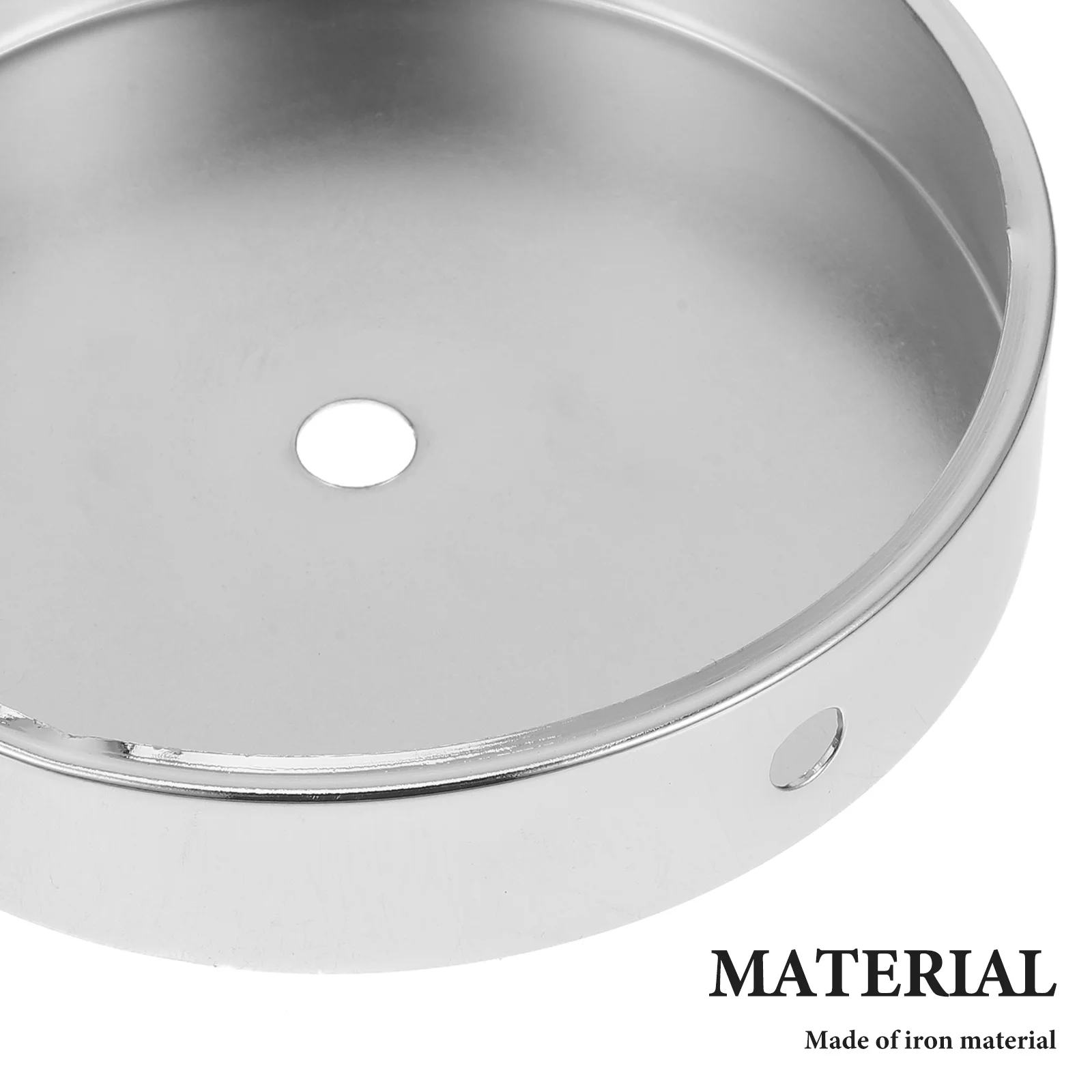 Base de lâmpada de mesa redonda, suporte de metal de ferro para lâmpada de cabeceira diy, bola de cristal, decoração de luz led, suporte pequeno rústico