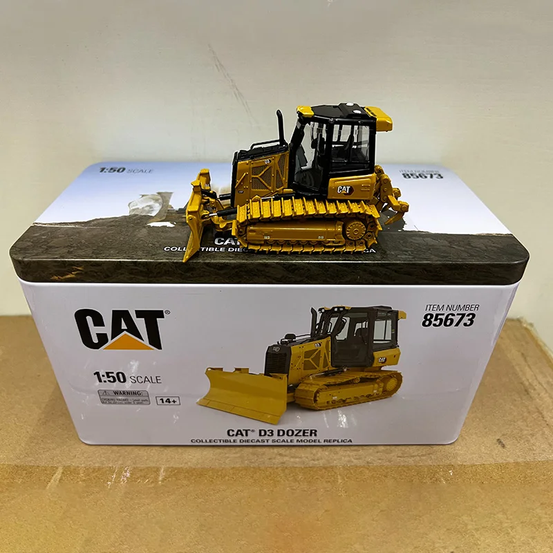 

DM 1:50 Scale CAT D3 Dozer Crawler Alloy Engineering Forklift Loader Model 85673