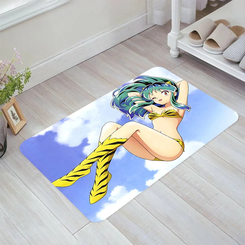 Urusei Yatsura Anime Floor Mat Living Room Carpet Entrance of House Balcony Home Carpets Rugs Kitchen Rug Foot Doormat Door Mats