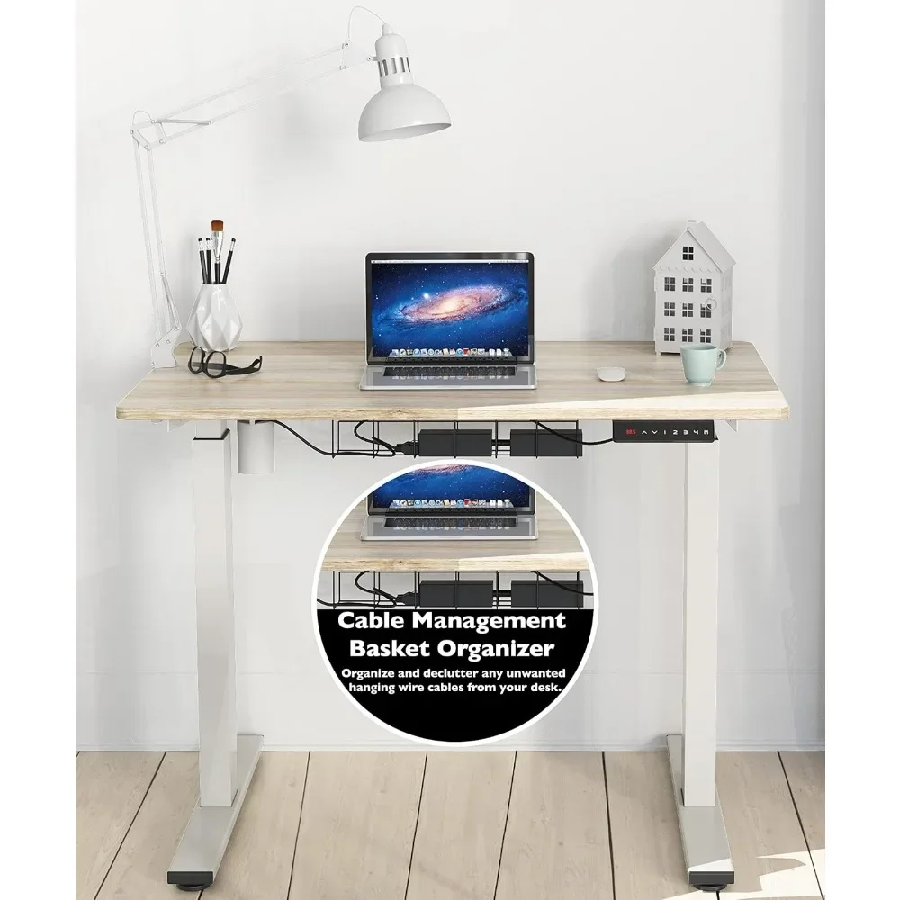 Memory Preset Electric Height Adjustable Standing Desk,