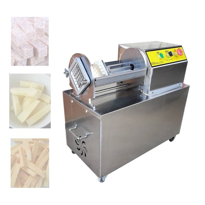 

Cucumbers Electric Cassava Crispy Carrot Slicer Chip Cutting Automatic French Fries Cutting Machine Fresh Potato Cutting Machin