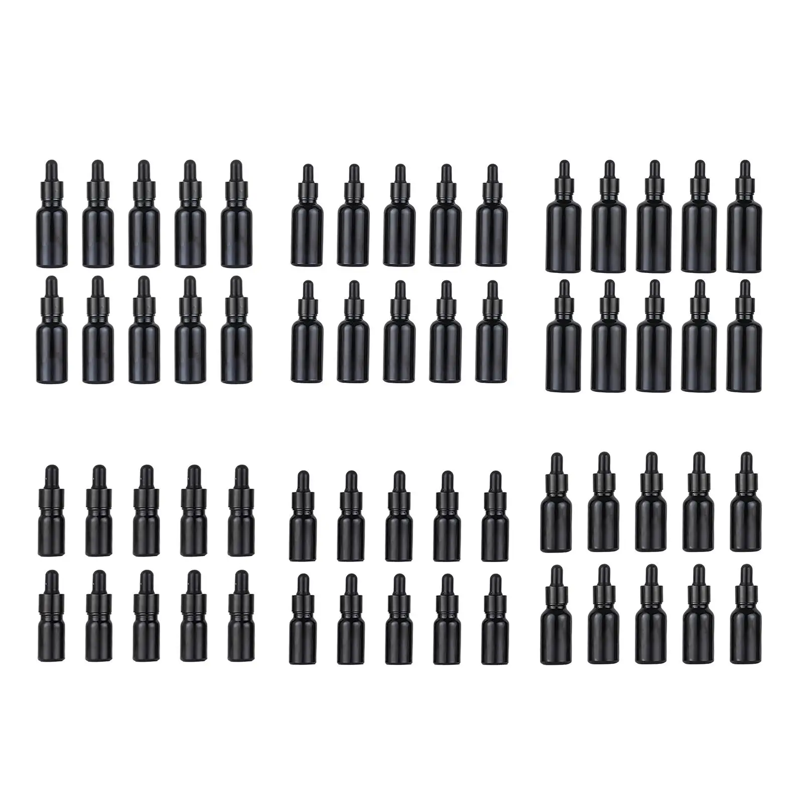 10 Pieces Mini Essential Oil Bottles Dropper Bottles Thick Portable Containers