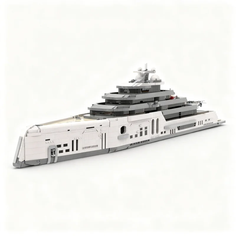 6090pcs MOC Boat Majestic Monarch Yacht Model Toys Building Blocks Construction Christmas Gift Collection Display Brick Birthday
