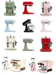 1/6 Doll House Model Furniture Accessories Mini Model Chef Machine / Food Machine / Blender/ Miniature Retro Coffee Machine