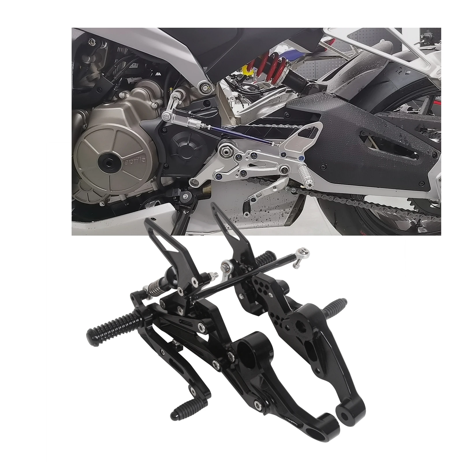 

Motorcycle Accessories CNC Rear Set Black, Silver, Gold RS660