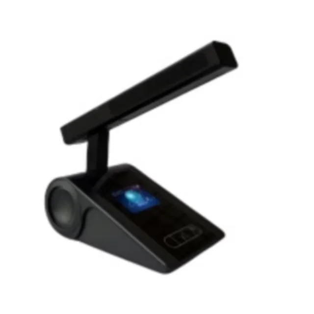 Professional 5G Wireless WiFi Conference Chairman Unit with 2.4-Inch Screen Square Microphone for Meetings Events