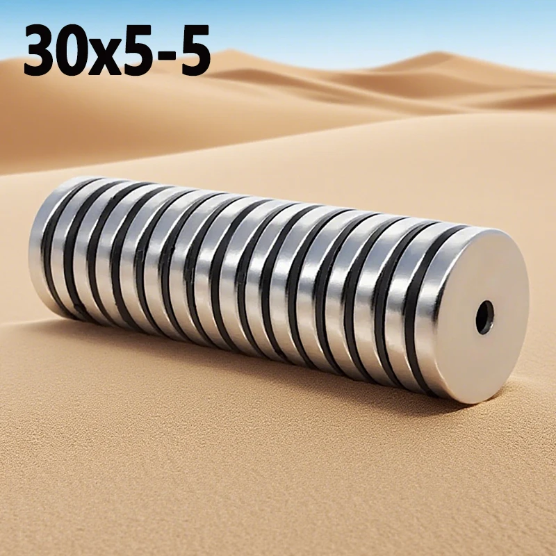 1-20pcs 30x5-5mm Magnet Round Ring Hole Shape Kitchen Garage Tool Refrigerator Fridge Whiteboard Magnet 30*5-5mm Accessory