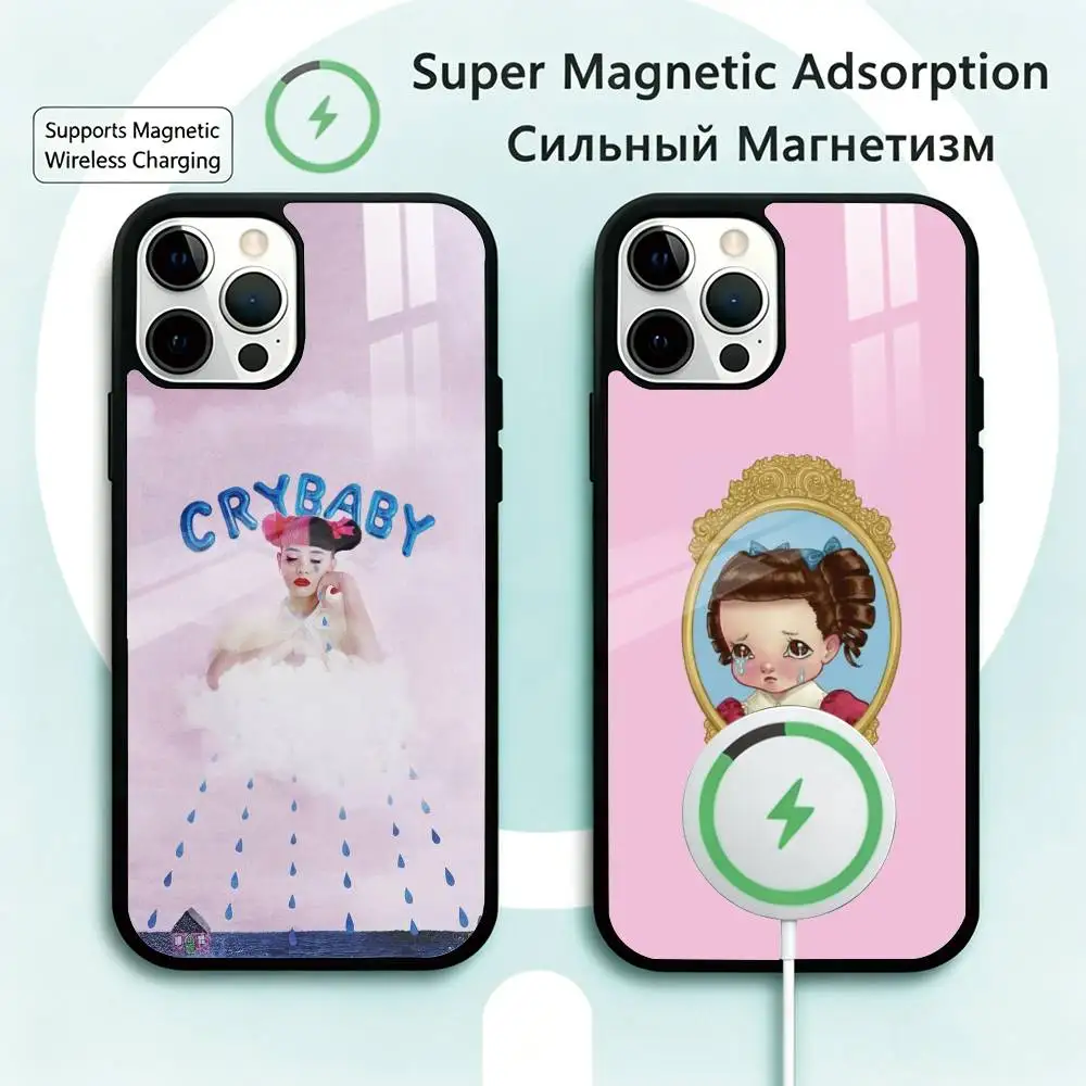 

Cry BABY M-Melanie Martinez Phone Case For iPhone17,16,15,14,13,12,11 Plus,Pro Magnetic Supports Magnetic Wireless Charging