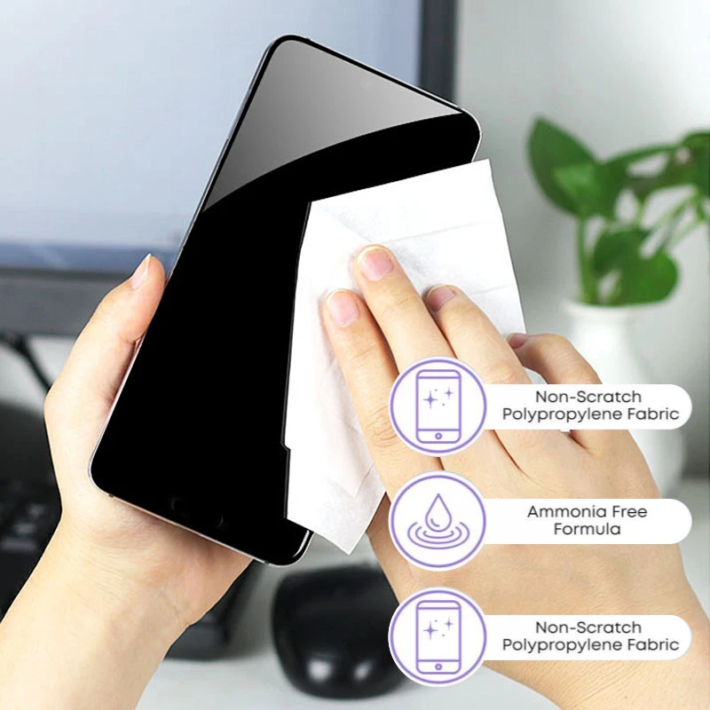 مناديل تنظيف مضادة للضباب للنظارات ونوافذ السيارة - 100 ورقة - آمنة للنظارات ونظارات التزلج وأقنعة الدراجات النارية