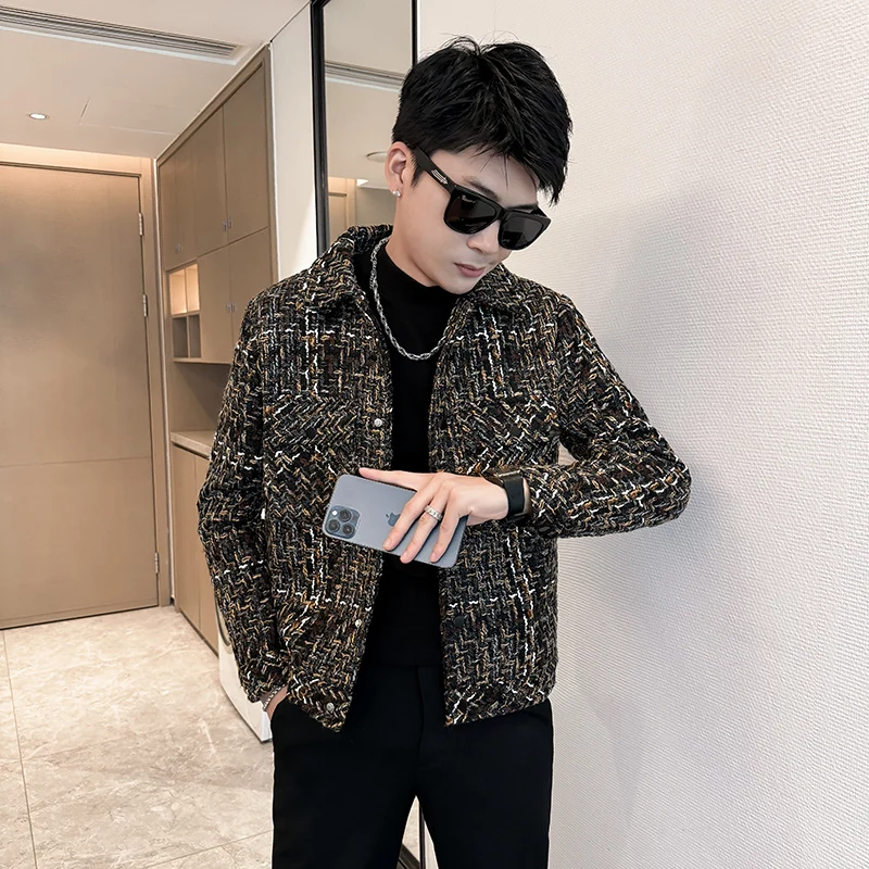 

Утепленное осенне-зимнее мужское шерстяное пальто/куртка малого размера (XS, S) для высоких мужчин, корейский стиль, с длинными рукавами