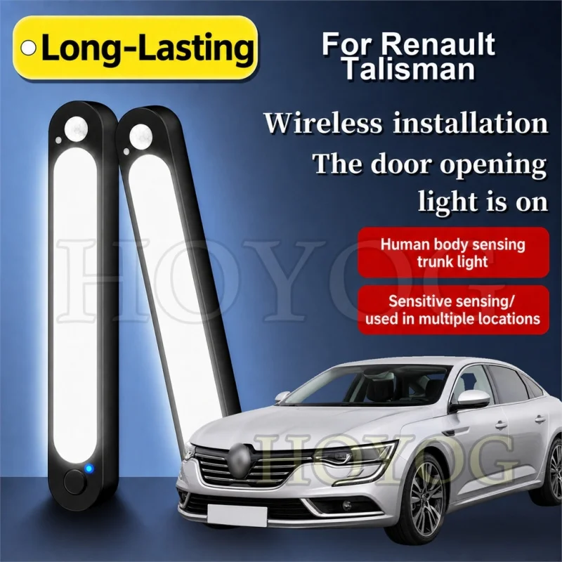 For Renault Talisman 2015-2022 Car Trunk Light LED Lamp Motion Sensor Easy Install Boot Cargo Light Sedan Interior Cabin