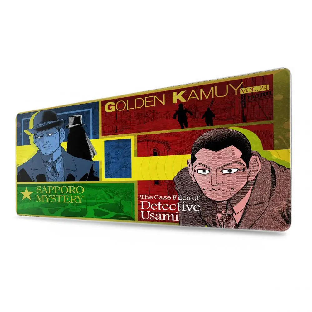 لوحة ماوس Golden Kamuy لوحة ماوس للكمبيوتر اللوحي مقاس XL لوحة ماوس لسطح المكتب، لوحة مفاتيح ألعاب لطيفة عالية الدقة بألوان قوس قزح، مشغل csgo، 90x40 #2