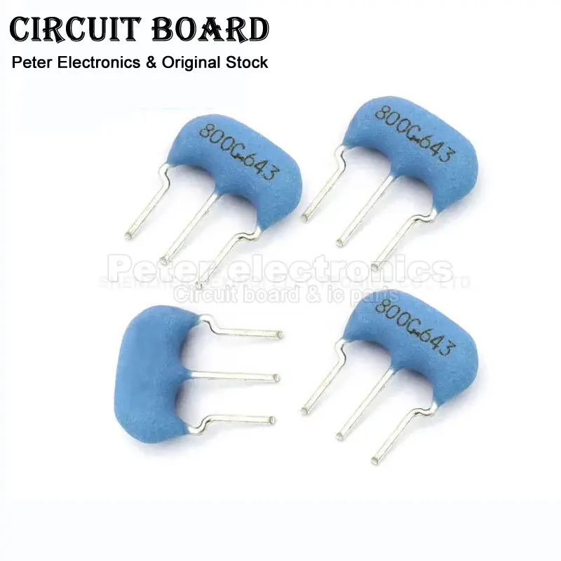 10pcs CSTLS8M00G53-B0 4M 6M 8M 10M 16M 20MHZ DIP-3Pin Ceramic Direct-inserted Crystal Oscillator 3 Pin 4MHz 4M 4.0MHz Resonator