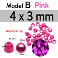 20 piezas de color rosa 4X3mm B