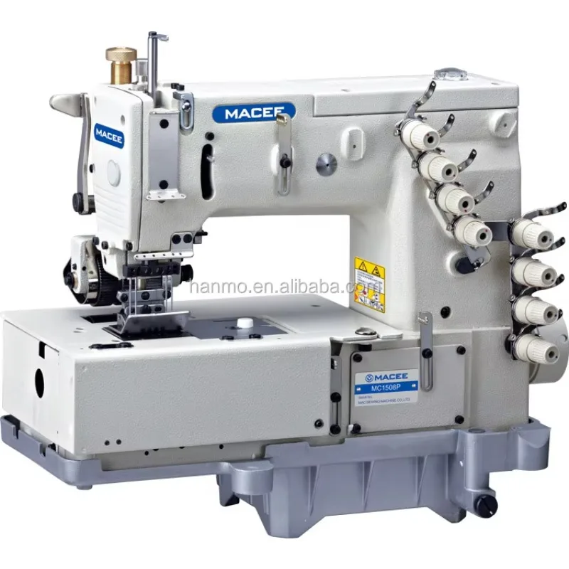 

1508 Flat Bed Double Chainstitch Machine With Horizontal Looper Movement Mechanism For Jeans Machine Head Only