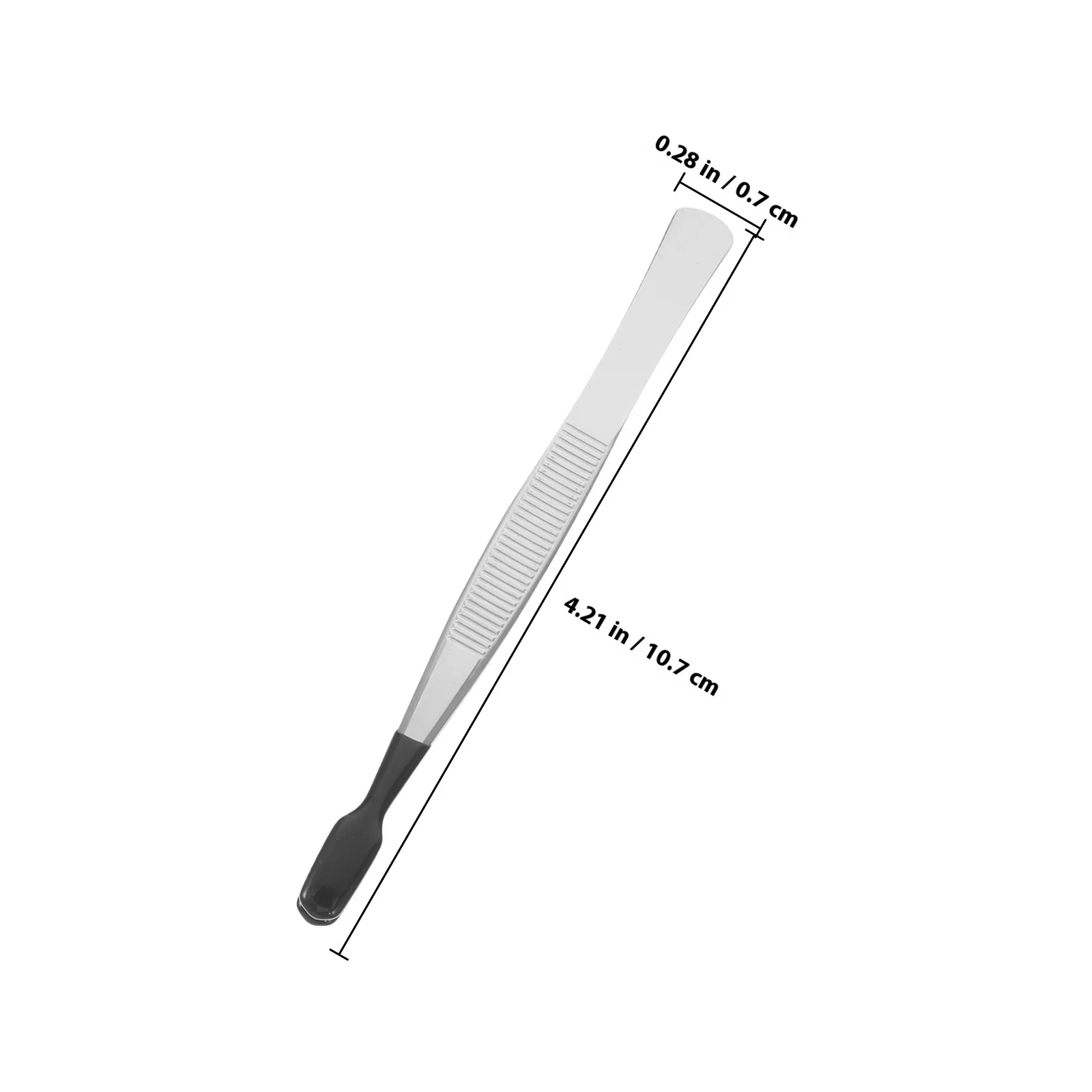 2 Stuks Nep Wimper Pincet Siliconen Tip Niet Marring Lange Rechte Pincet Voor Ambachtelijke Sieraden Munt Stempel Lab Hobby gereedschap