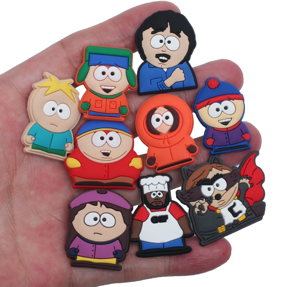 30pcs PVC Cute Cartoon Shoe Charms For Clogs Jibts Bubble Slides Sandals, Shoe Decorations Accessories For Birthday Gift Party